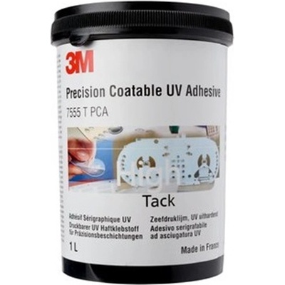 3M 7555 t pca Лепило, активирано от ултравиолетово излъчване, 1 литър (7000006835)