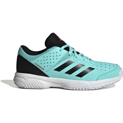 adidas Court Stabil Junior Indoor Shoes Flash Aqua/Core Black/Ftwr White