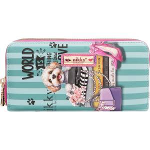  Портфейл Nikky, 19x9.5x4.5 cm, Meant to love you (34863-А-LOVE YOU)