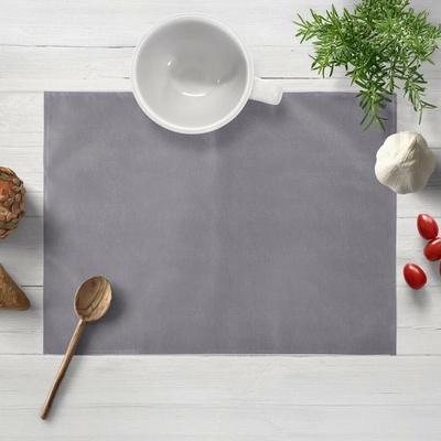 Biante Sametové prostírání Velvet Premium SVP-013 Šedé 30x40cm