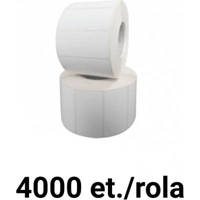 ZINTA Ролка пластмасови етикети 25х10мм, 4000 ет. /ролка, bopp Бяла (25x10x4000-bopp-alb)