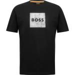 Boss Тениска Boss Mens BOSS ORANGE Short Sleeve T-Shirt with Contemporary Stitched Logo - Black 001