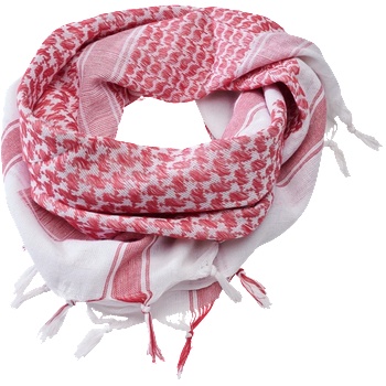 Brandit Шал Brandit Shemag, червено-бял (7009.192)