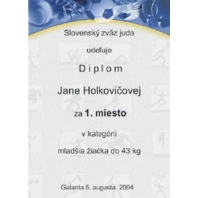 DIPLOM lopta modrá 180g papier A4 bal. 20ks Modrá