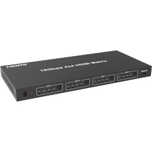 EVOCONNECT Матричен комутатор HDMI 2.0 4x4 с дистанционно управление (HDCVT-HDC-MXB44C)
