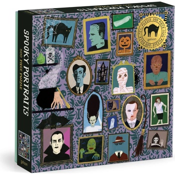 Galison - Puzzle Spooky Portraits metal - 500 piese