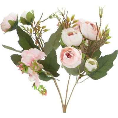 DP Craft Kytice kamélií 29 cm, pudrově růžová
