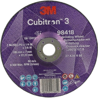 3M Cubitron Brusný a řezný kotouč 180 x 7 x 22,23 mm 98418