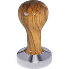 Buna Café Tamper oliva, lak, nerez mat, plochý 58 mm