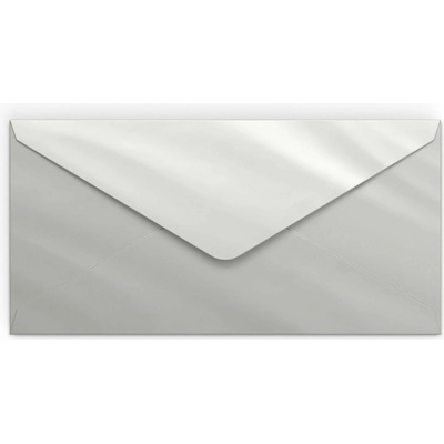 Obálky se zrcadlovým efektem - 110 x 220 mm (DL) - Stříbrná