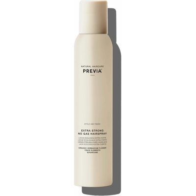 PREVIA Extra Strong No-Gas Hairspray 350 ml – ekologický lak na vlasy bez plynu s extra silnou fixací