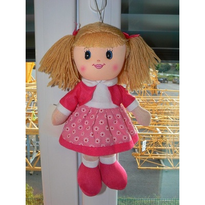 HM Studio látková 30 cm v růžových šatech