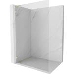Mexen Lunar L душ кабина Walk-in лява 60 x 200 см, прозрачно 8 мм, златно четкано - 830L-060-000-55-00-L (830L-060-000-55-00-L)