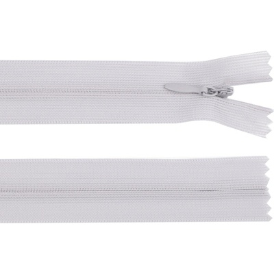 Špirálový zips skrytý šírka 3 mm dĺžka 60 cm dederón Farba: 780 šedá najsvetlejšia