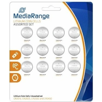 MediaRange Premium Coin Cells CR2016|CR2025|CR2032|CR2450 12ks MRBAT139