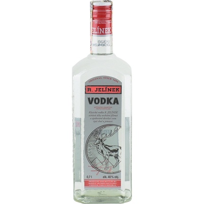R.Jelínek Premium Vodka 40% 0,7 l (čistá fľaša)