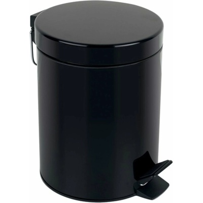 Spirella pedálový odpadkový koš Sydney, černý, ocel, 3 l