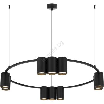 MILAGRO Пендел GENESIS 10xGU10/8W/230V черен (MI2377)