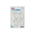 Ansa Самозалепваща закачалки 4бр. прозрачни (иа343)