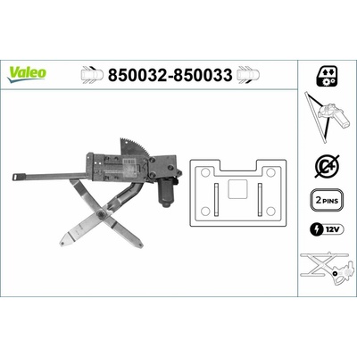 Mechanizmus zdvíhania okna VALEO 850032