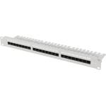 Lanberg Пач панел, Lanberg patch panel 24 port 1U 19" CAT. 6a utp with cable organizer grey (PPUA-1124-S) - megamag
