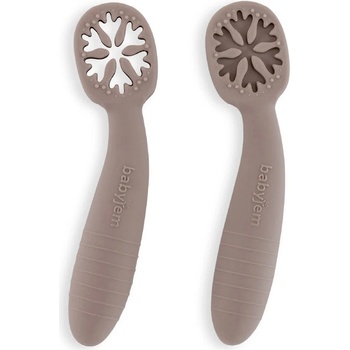 BabyJem Бебешки лъжички Babyjem - My First Spoon, 2 броя, Latte (903)