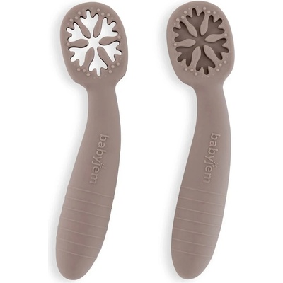 BabyJem Бебешки лъжички Babyjem - My First Spoon, 2 броя, Latte (903)