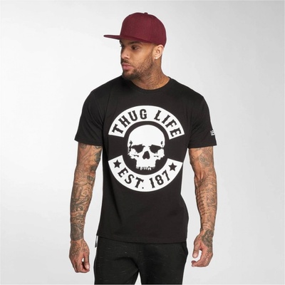 tričko Thug Life Skull Logo černé