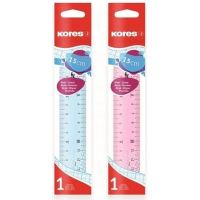 Kores 338022 pravítko transparentní 15 cm – Zboží Živě