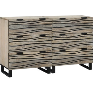 vidaXL Комплект скрин 2 бр. Бяло 120 x 33 x 75 см (3310046)