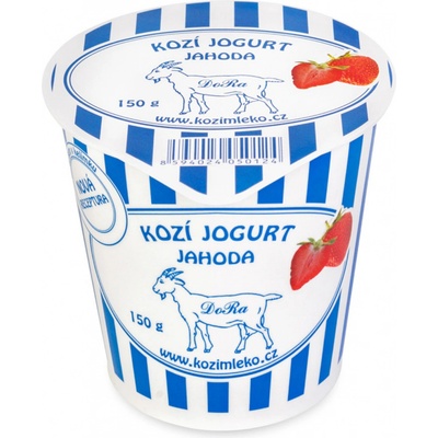 Biofarma DoRa Kozí jogurt jahoda 150 g – Zbozi.Blesk.cz