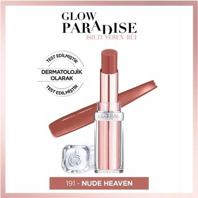 L'Oréal Paris Glow Paradise hydratačný balzamový rúž 191 Nude Heaven 4,8 g