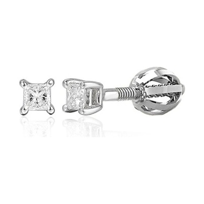Gems Diamantové peckové náušnice Princess bílé zlato s brilianty 585-38-3-0019.1B00.0.00.HSI1.000.05