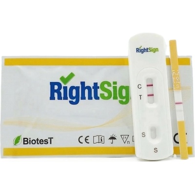 RightSign Drogový test Morfin (MOP) Rychlý kazetový test 1 ks