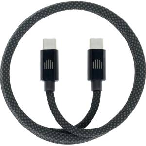 Dviced Magnetic Braided Cable USB-C to USB-C, 1, 25m - dark grey (DV120015) - officeshop