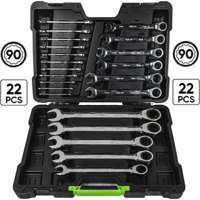 JBM Комплект тресчотъчни ключове 22 броя ; jbm 54041