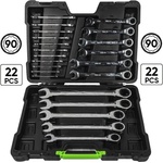 JBM Комплект тресчотъчни ключове 22 броя ; jbm 54041