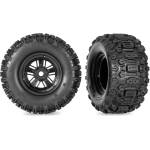 Traxxas колело, джанта Funco Replica черен, гума Sledgehammer (2) (Belted)