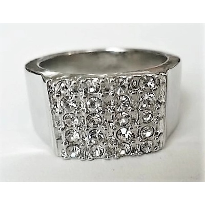 Blingstar Prsten DIAMOND Silver Exclusive r236 zirkony kostka