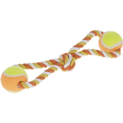 Kerbl bavlněné přetahovadlo míčky na laně 34 cm