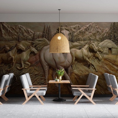 Art gift Фототапет Стадо коне