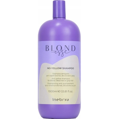 Inebrya BLONDesse No-Yellow Shampoo šampon neutralizující žluté tóny pro blond a šedivé vlasy 1000 ml