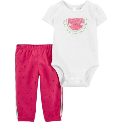 Carter’s Set 2dielny tepláky body kr. rukáv Pink Watermelon dievča