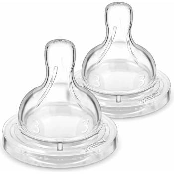 Philips Биберони Philips Avent - Anti-colic със сила на потока 3, 3m+, 2 броя (00A.0598.001)