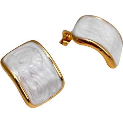 HARAHU Обеци gl-38289 - Бяла kp38289 (gl-38289)