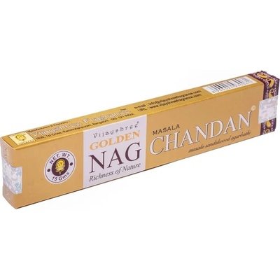 Golden Nag Chandan indické vonné tyčinky 15 g