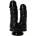 Boss of Toys Black Double Dildos Thick Two Penis Suction Cup