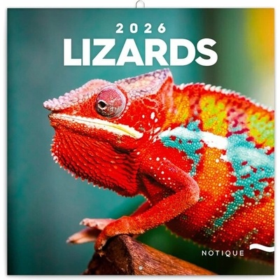 Poznámkový Ještěři nástěnný 2026