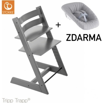 Stokke Tripp Trapp Storm Grey + novorozenecký set