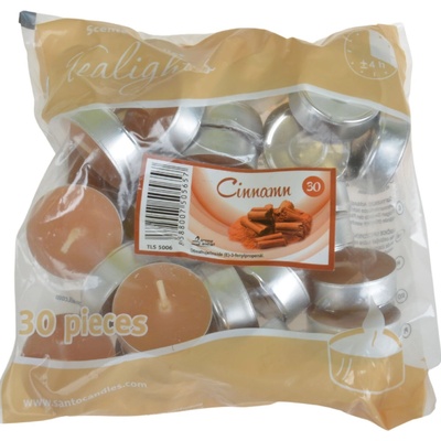 Santo Candles Tea Lights Cinnamon 30 ks
